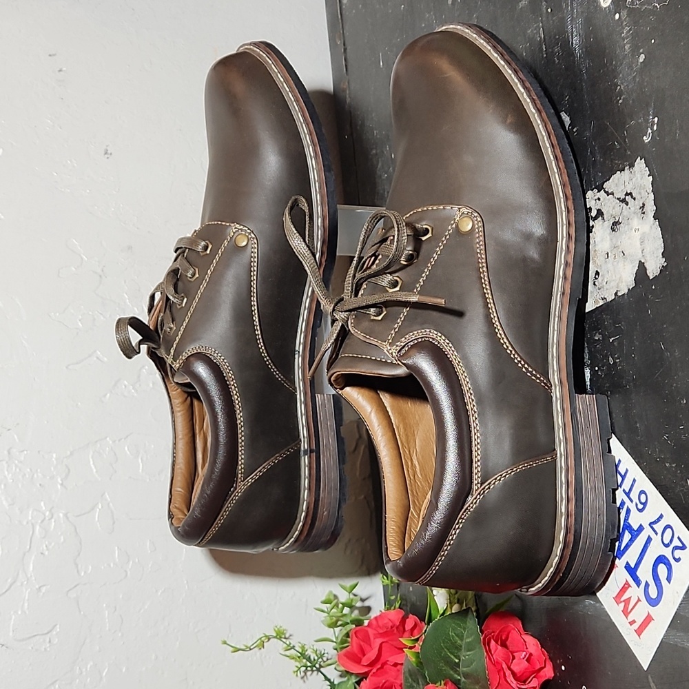 MOUNTAIN CREEK Lace Tie Steven Shoe Brown 12M - Picture 3 of 14